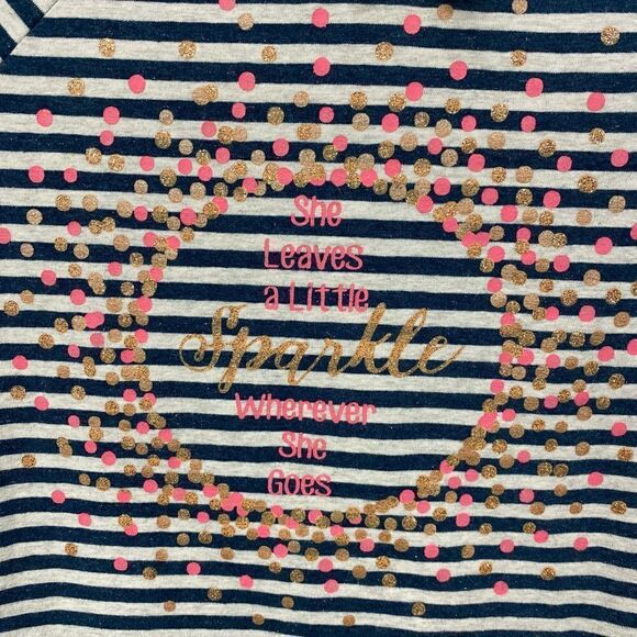 Matilda Jane Striped Sparkle Glitter Top - Picture 2 of 6